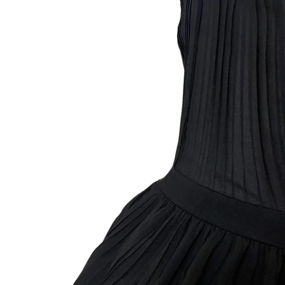 Maje pleated open back sleeveless dress datenight wedding party quietluxury - Picture 6 of 7